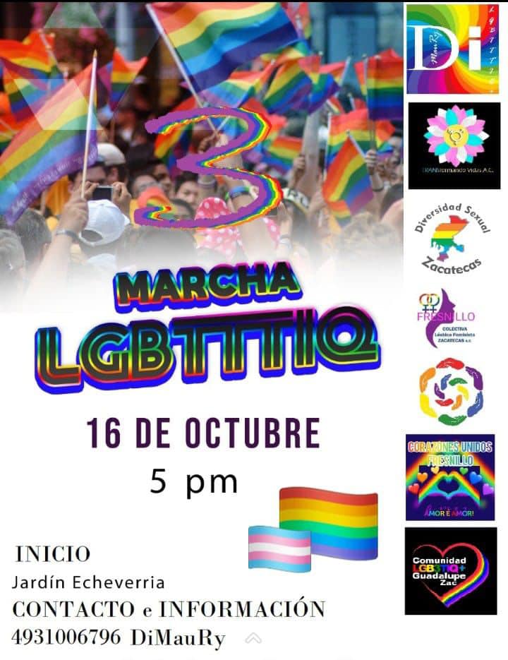 A Marcha Lgbtttiq Fresnillo Detalles De Evento Gay Mexico Map