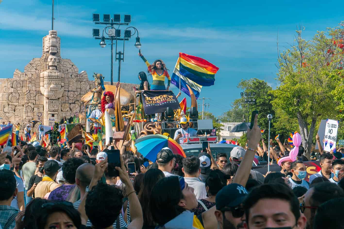 Gay Pride march in Merida 2022