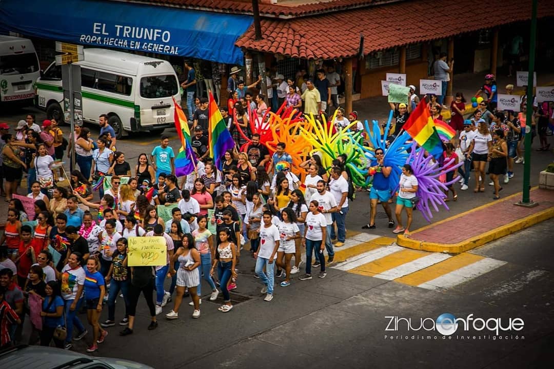 Zihuatanejo Pride march in 2019